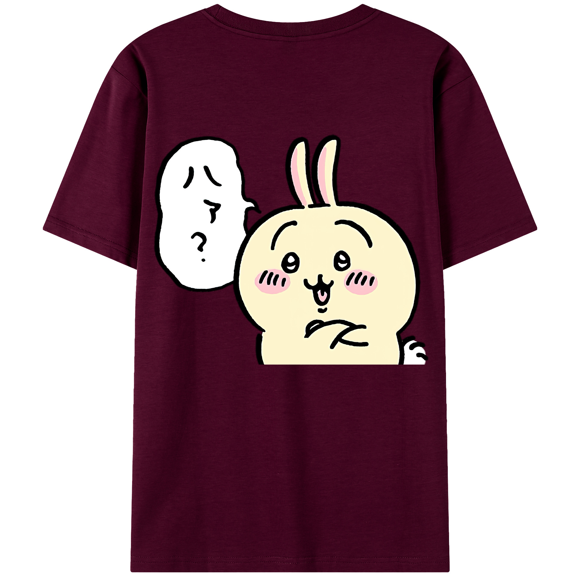 （画像用） ちいかわ うさぎ Chii-kawa usagi レディース半袖Tシャツ(バックプリント)